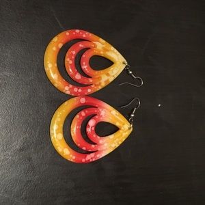 Tie dye earrings